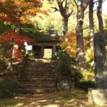 東北の紅葉見頃ゴールデンレトリバーと行く黒森山浄仙寺